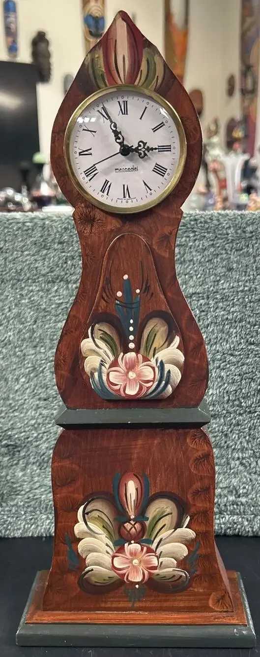 Swedish Mora Table Clock c1970’s Nils Olson with German Mercedes Movement